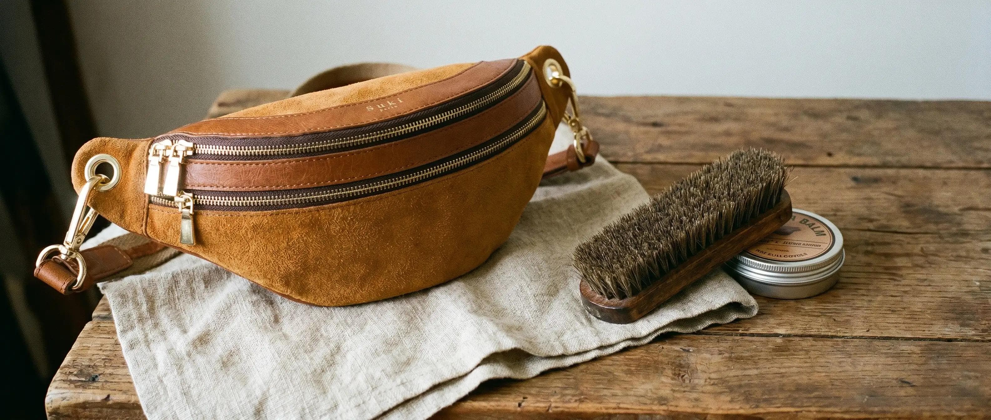Entretien d'un sac en cuir tannage végétal — gestes de l'atelier Suki Paris